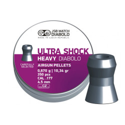 Кулі JSB Diabolo Heavy Ultra Shock, 4,5 мм, 0,67 г, 350 шт/уп