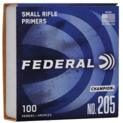 Капсюль Federal Champion Small Rifle, 100 шт/50 уп (223 Rem, 308 Palma)