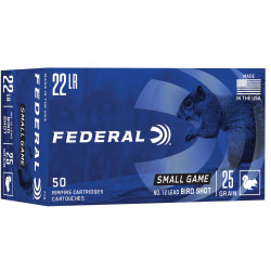 Патрон нарезной Federal Game Shok 22LR, Bird Shot (№12), 25 gr (1,62 г), 305 м/с, 50 шт/уп