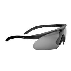 Очки баллистические Swiss Eye Raptor New, 3 сменные линзы, с кейсом, чёрные