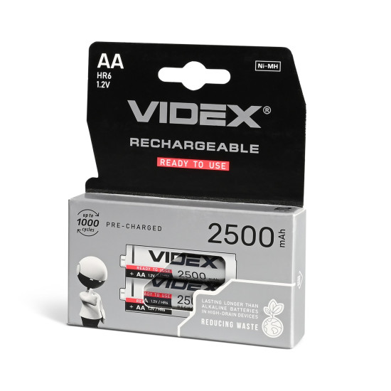 Акумулятор VIDEX AA HR6, 2500 mAh